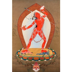 Vajrayogini Thangka Print | High Quality Digital Print | Immerse in Divine Feminine Energy | Thangka Print for Your Spiritual Sanctuary