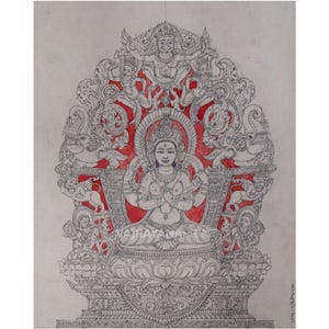 PrajnaParamita Thangka Druck | Die Perfektion Der Weisheit | Transzendentales Wissen PrajnaParamita | Rufe Segen & tiefes Verständnis herbei