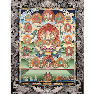 Traditional Newari Pauba Print Of Ganesh | Sacred Artistry of Ganesh | Print For Ganesh Chaturthi Celebration | Traditional Newari Painting