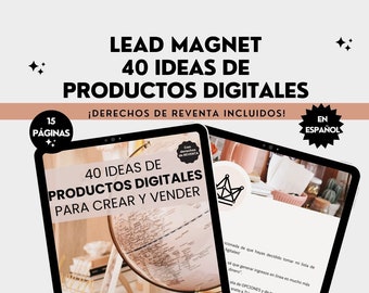 Guía de Lead Magnet, Imán de Clientes Potenciales, Faceless, Hecho para Usted, PLR, MRR, Derechos de Reventa Principales, Etiqueta Privada