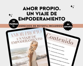 Self Love, Guide in Spanish, Editable Resale Rights, Canva, Life Training, Wellness, Wellbeing, Coach, Mental Health, Blogger