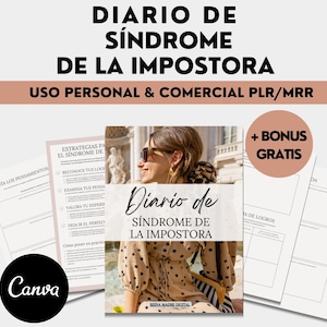 Impostor Syndrome Workbook in Spanish Personal Development Worksheets Coaching Mindset Therapy Resources Self-Help Terapia Diario en Español