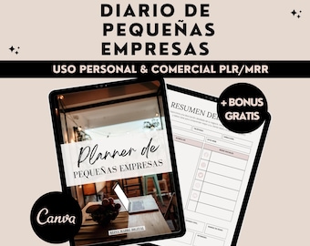 Small Business Planner MRR | DFY Business Planner | Master Resell Rights | Canva | Trackers | Printable | Private Label Rights in Spanish