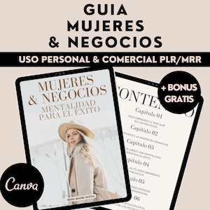 Mujeres & Negocios. Mentalidad para el Éxito, en Español, PLR, MRR, Autoayuda, Bienestar, Coach, Salud Emocional, Terapia, Producto digital