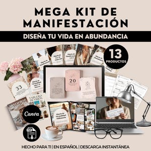 All-in-one Manifestation Bundle Money Ebook Atraccion Español Digital Products Guide Manifestacion Planner Gratitude Journal Spanish