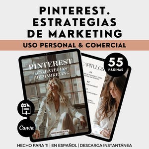 Guía de Pinterest Estrategias de Marketing Pinterest Marketing Ingresos Pasivos Libro electrónico en Marketing Digital Español