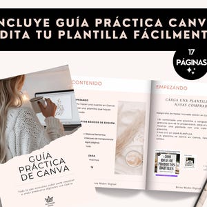 Mompreneur Planner Working Mom Journal Canva Business Guide Busy Mum Digital Journal Goal Setting Printable Instant Download Work in Spanish image 5