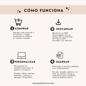 Mompreneur Planner Working Mom Journal Canva Business Guide Busy Mum Digital Journal Goal Setting Printable Instant Download Work in Spanish image 6