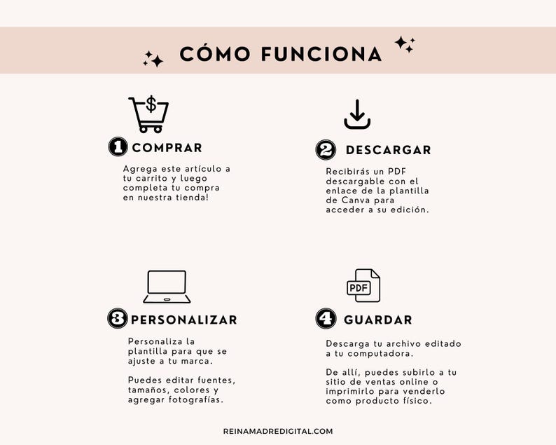 Mompreneur Planner Working Mom Journal Canva Business Guide Busy Mum Digital Journal Goal Setting Printable Instant Download Work in Spanish image 6