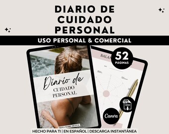 Self Care Journal Canva Template, Editable Wellness Planner, Self Love, Mental Health Tracker, Personal Growth Workbook, Printable PDF