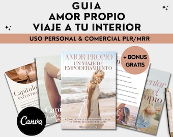 Amor Propio, Guía en Español, Derechos de Reventa Editable, Canva, Entrenamiento de Vida, Wellness, Bienestar, Coach, Salud Mental, Blogger