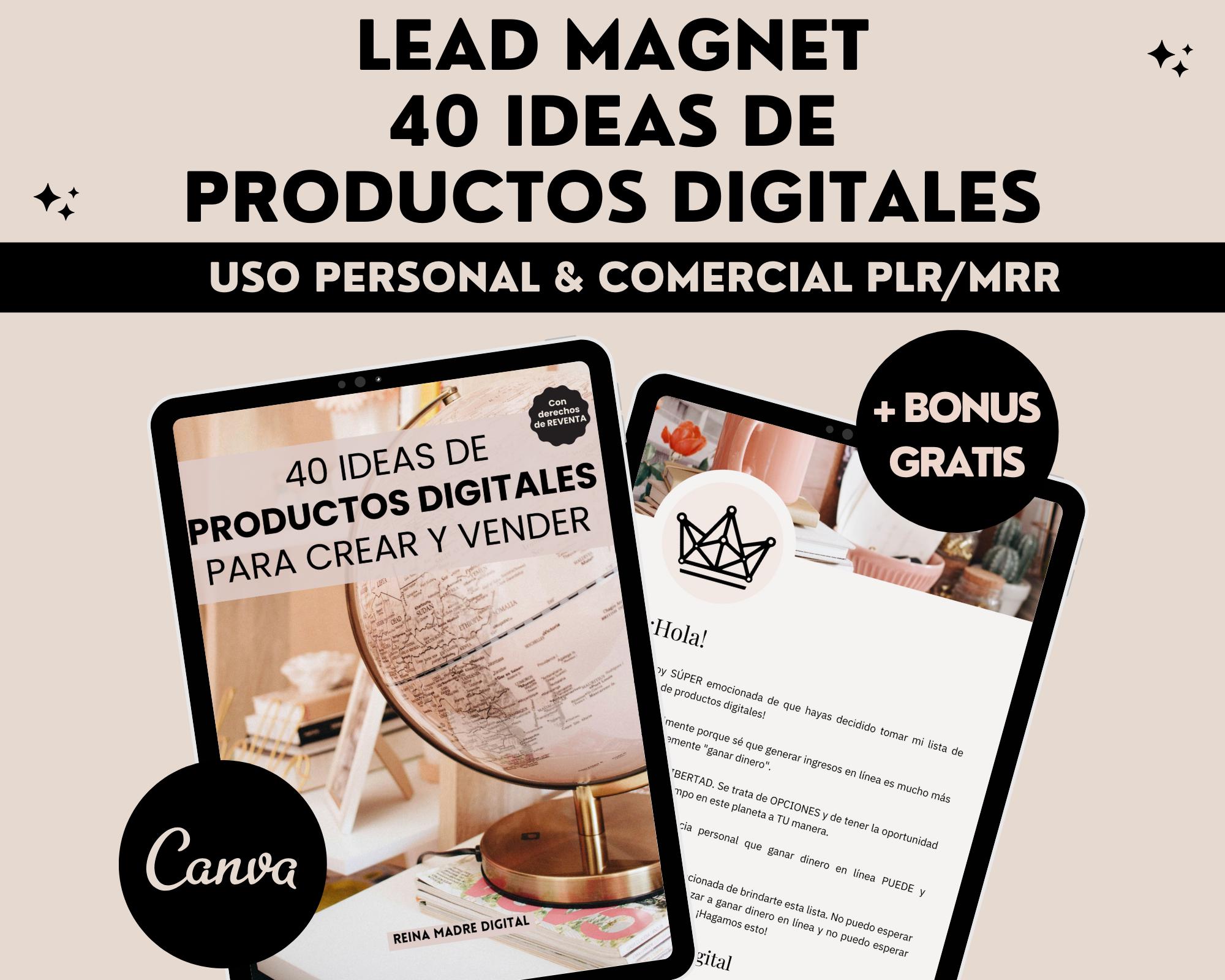 Guía de Lead Magnet, Imán de Clientes Potenciales, Faceless, Hecho para Usted, PLR, MRR, Derechos de Reventa Principales, Etiqueta Privada