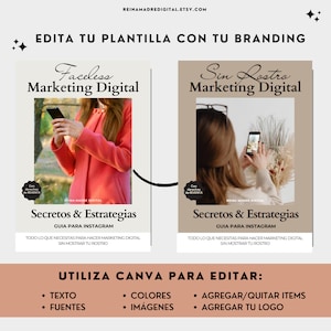 Faceless Digital Marketing, Sin Rostro, Sin Cara, Plantilla Lista, Canva, Ebook, Derecho de Reventa, Master Resell Rights, MRR, PLR, Español image 4