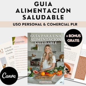 Healthy Eating Guide Lose Weight Nutritional Plan Tips Diets Nutritionist Nutrition Ebook in Spanish Español Commercial license