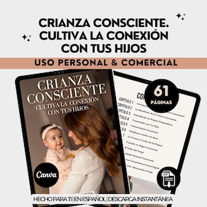 Mindful Parenting Positive Parenting Self Help Family Parenting Ebook Guide Digital Products in Spanish