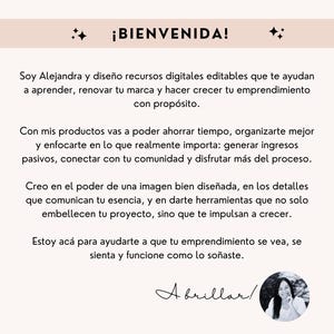 Mompreneur Planner Working Mom Journal Canva Business Guide Busy Mum Digital Journal Goal Setting Printable Instant Download Work in Spanish image 7