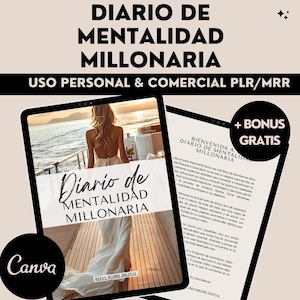 Millionaire Mindset Planner Financial Freedom Workbook Abundance Journal Money Manifestation Wealth Canva Mentalidad Millonaria Español