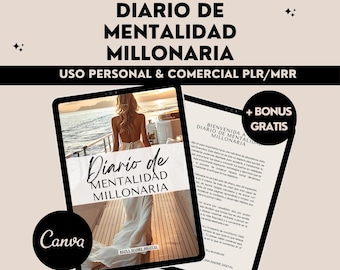 Millionaire Mindset Planner Financial Freedom Workbook Abundance Journal Money Manifestation Wealth Canva Mentalidad Millonaria Español