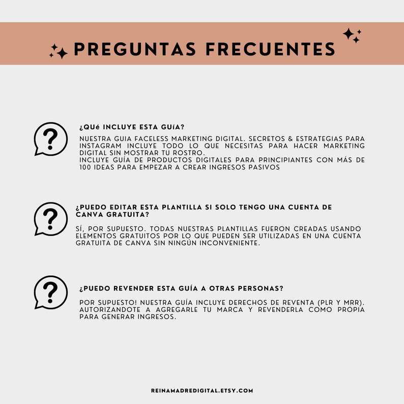 Faceless Digital Marketing, Sin Rostro, Sin Cara, Plantilla Lista, Canva, Ebook, Derecho de Reventa, Master Resell Rights, MRR, PLR, Español image 7