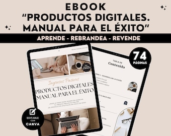 Success Manual Digital Products Templates Passive Income Master Resell Rights (MRR) (PLR) and Resell Rights Marketing In Spanish