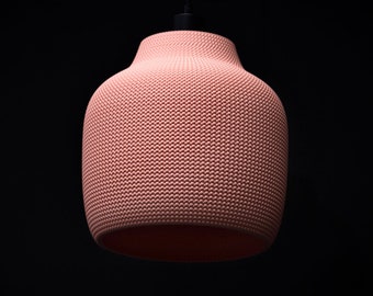 Kolora Lumo – Pastel Peach hanging pendant lamp | ECO Lampshade made of corn starch | biodegradable