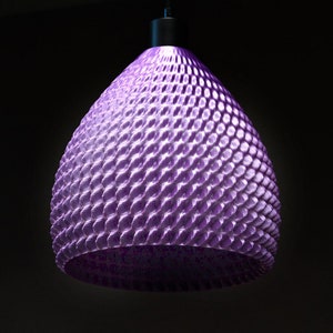 Kolora Krono Shiny Purple hanging pendant lamp ECO Lampshade made of corn starch biodegradable zdjęcie 1
