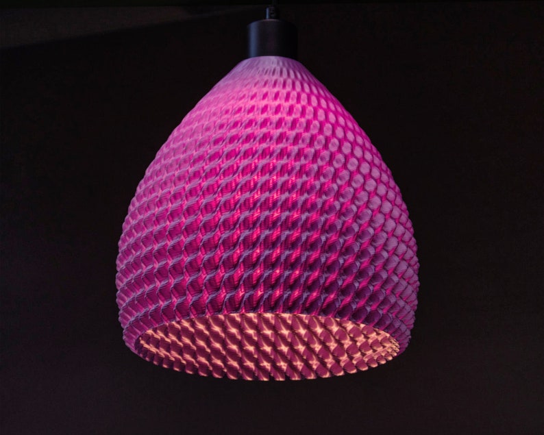Kolora Krono Shiny Purple hanging pendant lamp ECO Lampshade made of corn starch biodegradable zdjęcie 2