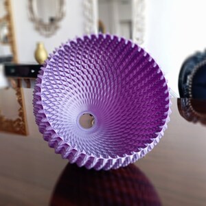 Kolora Krono Shiny Purple hanging pendant lamp ECO Lampshade made of corn starch biodegradable zdjęcie 9