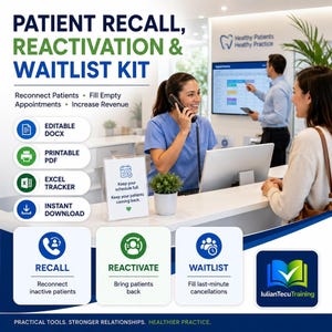 Reactivation Kit for Medical Clinics, Editable DOCX, Printable PDF, Excel Tracker