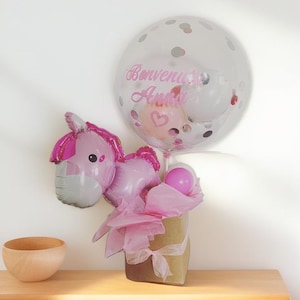 Kit fai da te composizione di palloncini "benvenuto bebè"/ baby girl/decorazione palloncini/palloncini nascita bambino