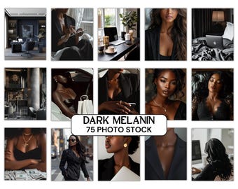 75 fotos de mulheres negras com melanina geradas por IA | Diversas imagens de banco de imagens (download digital)