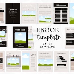 E-Book Canva Template | 40 page Editable  Workbook Design for Coaches, Entrepreneurs & Digital Marketers