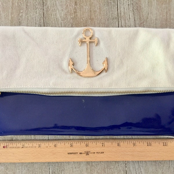 Clutch Bag in Marine