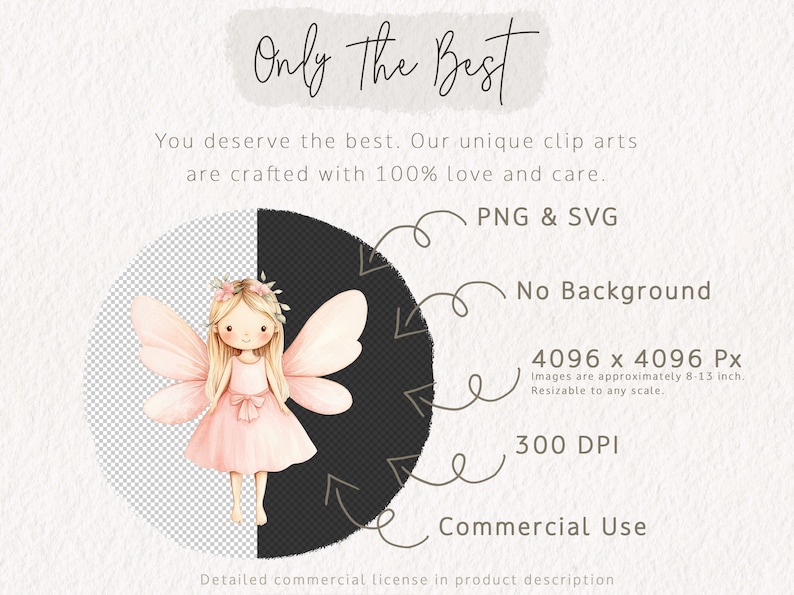 K&ouml;nnte beinhalten: Eine digitale Illustration einer rosa Fee mit blonden Haaren und einer Blumenkrone. Die Fee tr&auml;gt ein rosa Kleid und hat gro&szlig;e rosa Fl&uuml;gel. Das Bild ist auf einem transparenten Hintergrund und ist in den Formaten PNG und SVG verf&uuml;gbar. Das Bild ist 4096 x 4096 Pixel gro&szlig; und hat 300 DPI.