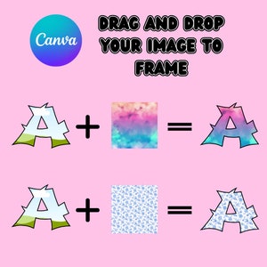 Canva Letter Frames Template Doodle Alphabet Font Set 0004 with Editable outline by PrimeShopPH (69 Letter, Number and few characters)