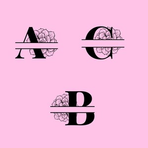 Puede incluir: Tres letras negras, A, B y C, con un diseño floral dividido en dos por una línea horizontal. El diseño floral es una suculenta estilizada.