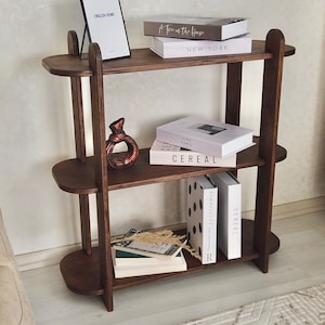 Mid Century Bookcase, Modern Shelving Unit, Modern Bookcase, Book Stand, Low Shelving Unit, Book Stand, Shelving Unit, Minimalist Bookcase