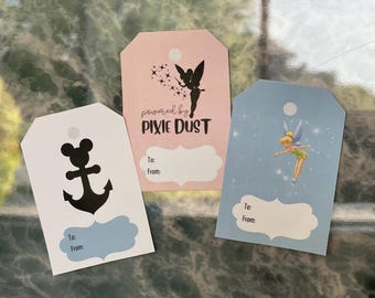 Disney Cruise Gift Tags - Pixie Dust Theme, Printable (Digital Download)