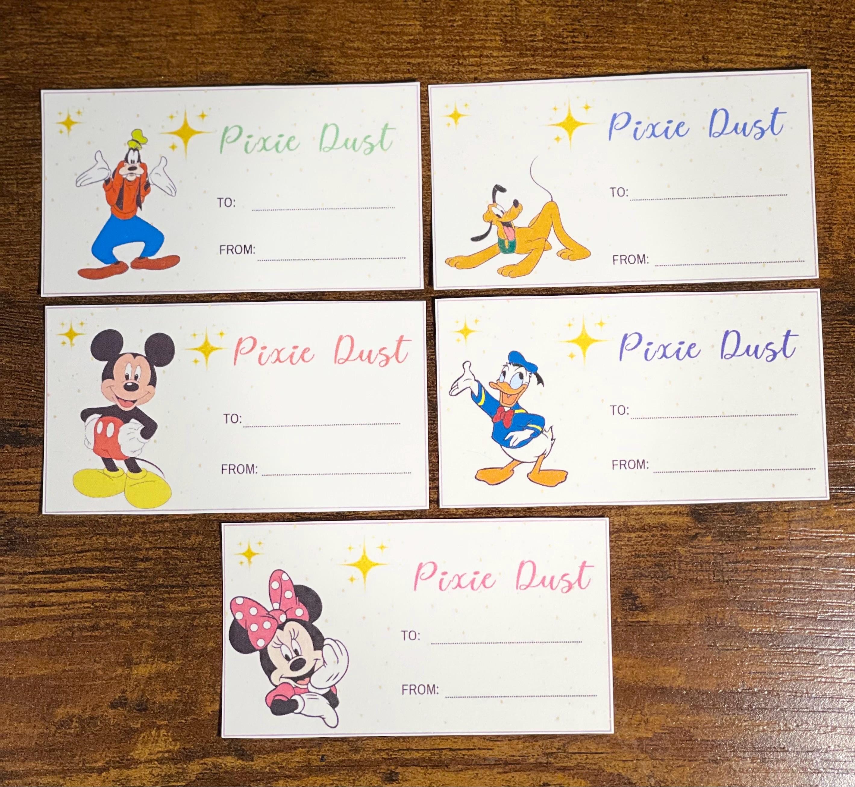ディズニークルーズ ピクシーダスト ギフトタグ – Fab 5 印刷可能