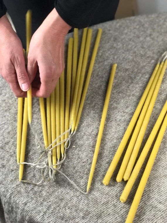 Thin Beeswax Dinner Candles Thin Beeswax Dinner Candles