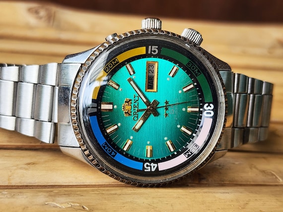 Rare Vintage Orient King Diver SK KD Green Dial A… - image 7