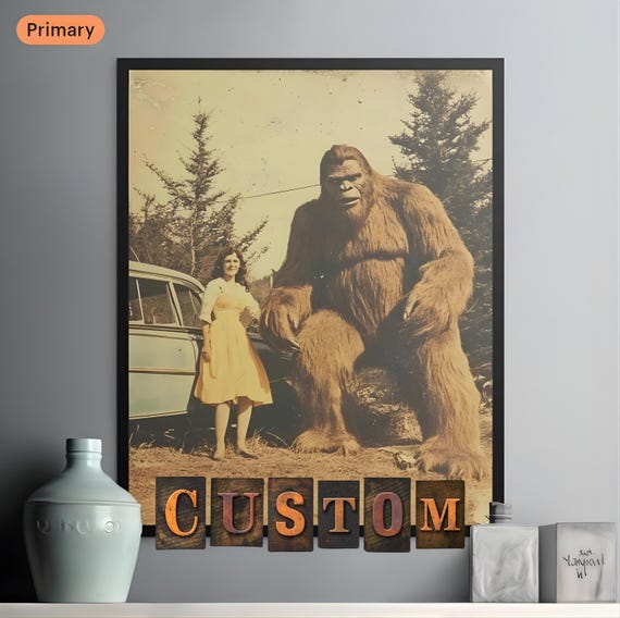 Bigfoot キャンバスアート 作品 手書き Bigfoot キャンバスアート(2) 作品 手書き