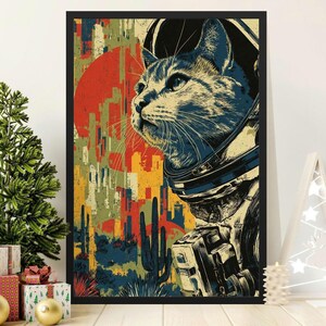 Cosmic Cat Astronaut Art Print, Trendy Wall Decor, Pet Lover Gift 4.9 (1.1k)
