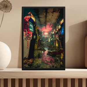Retro Arcade Canvas Print, Neon Nostalgia Poster, Gamer Room Wall Art, Classic Game Decor, Vintage Machine Illustration, Forgotten Arcade