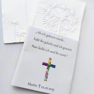 Deuil, cadeau funéraire, cadeau funéraire, service funèbre, croix, motif chrétien,