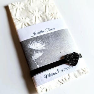 Lenços de luto, lembrancinhas, funeral, presente de luto, personalizados