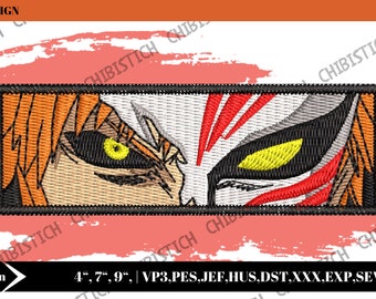 Diseño de bordado de anime premium, diseño de bordado de máquina inspirado en anime, archivo de bordado de anime digital, descarga instantánea,
