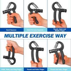  ALMAH Hand Grip Strengthener kit(5 Pack),Grip Strength