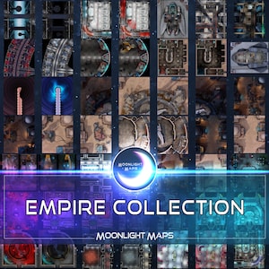 Collezione di mappe di battaglia dell'Impero a tema Star Wars 1 per i TTRPG di fantascienza