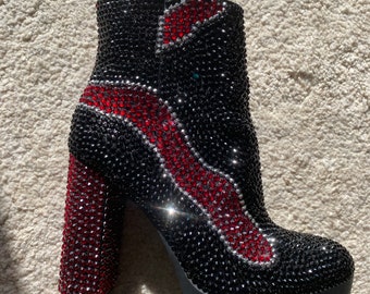 Unique Self-made Reputation ERAS Rhinestones Shoes Inspired Hells EU Size 36